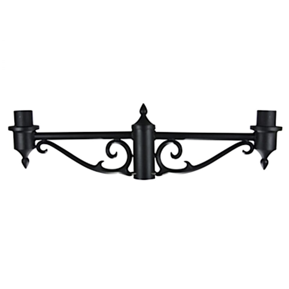 Decorative Dual Head Arm Bracket for 3 inch Pole