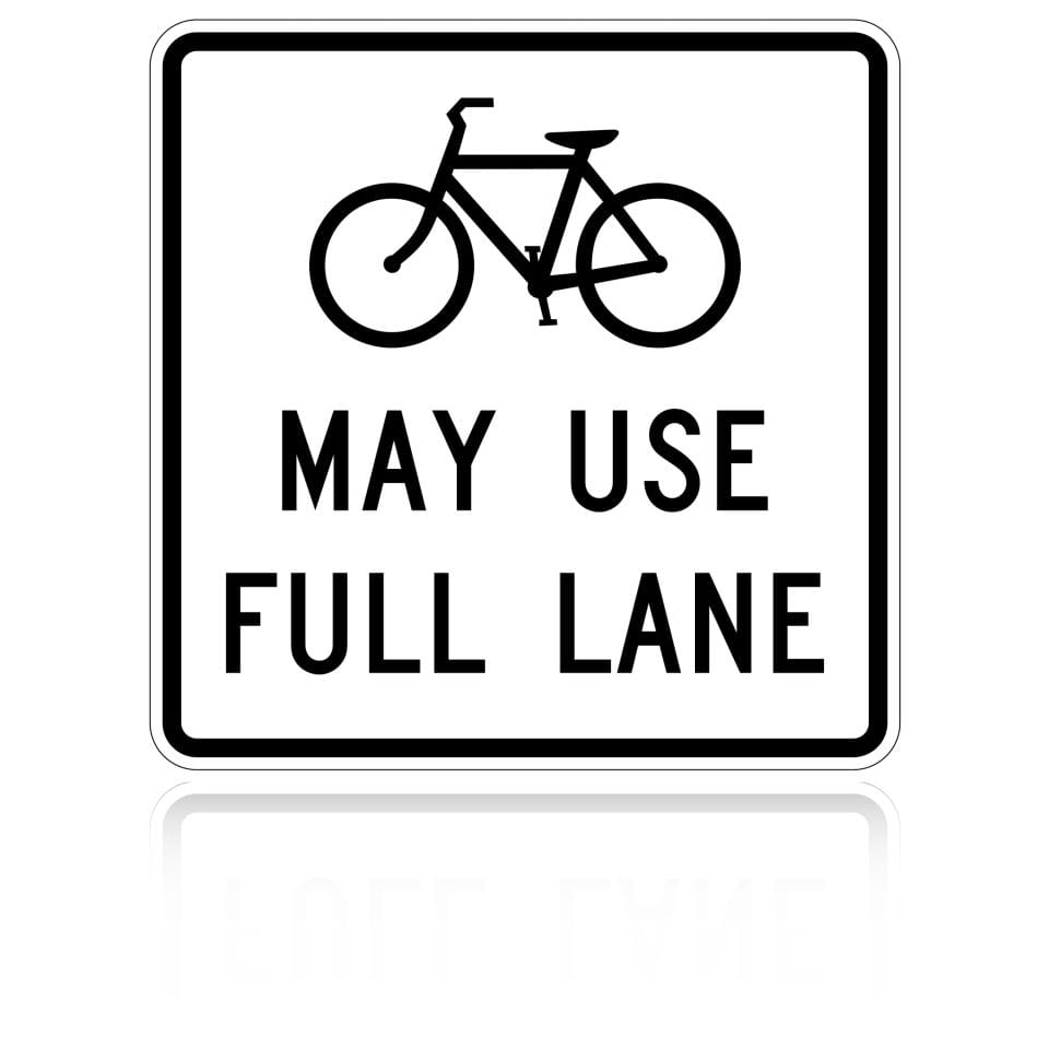 MUTCD R4-11 Bicycles May Use Full Lane