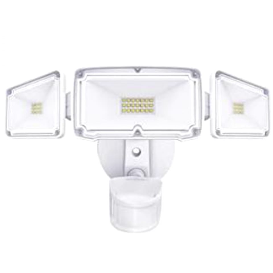 40W AC Powered LED Triple Head Security Flood Light
