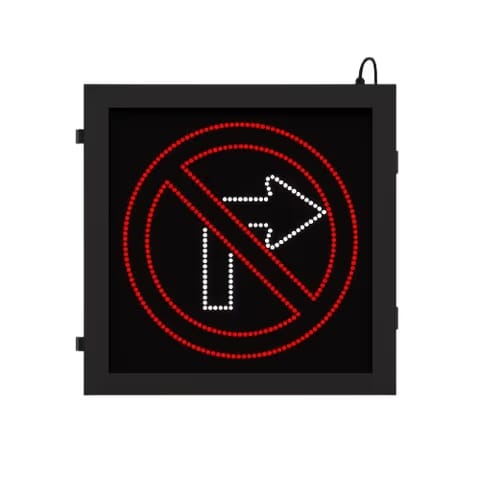 30" No Right Turn R3-1 Blank Out Sign