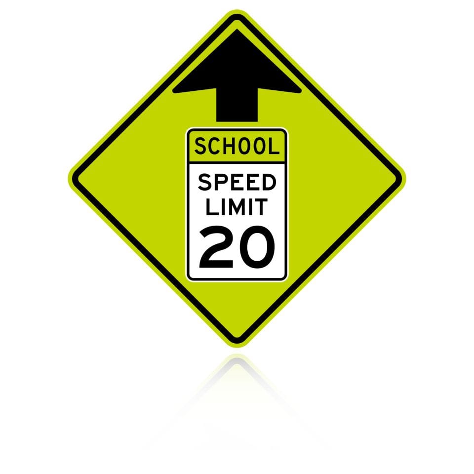 MUTCD S4-5 Reduced School Speed Limit Ahead (Symbol)