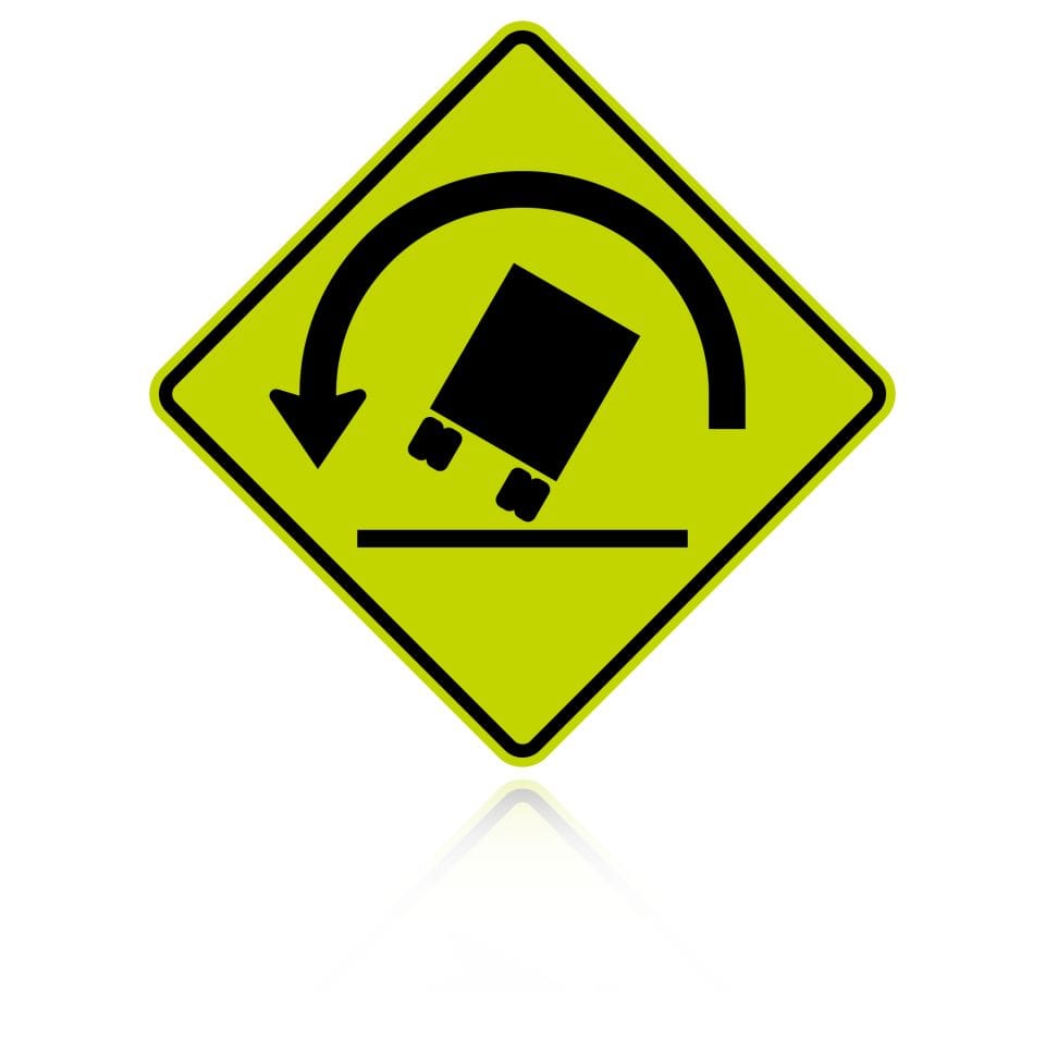 MUTCD W1-13L Truck Rollover