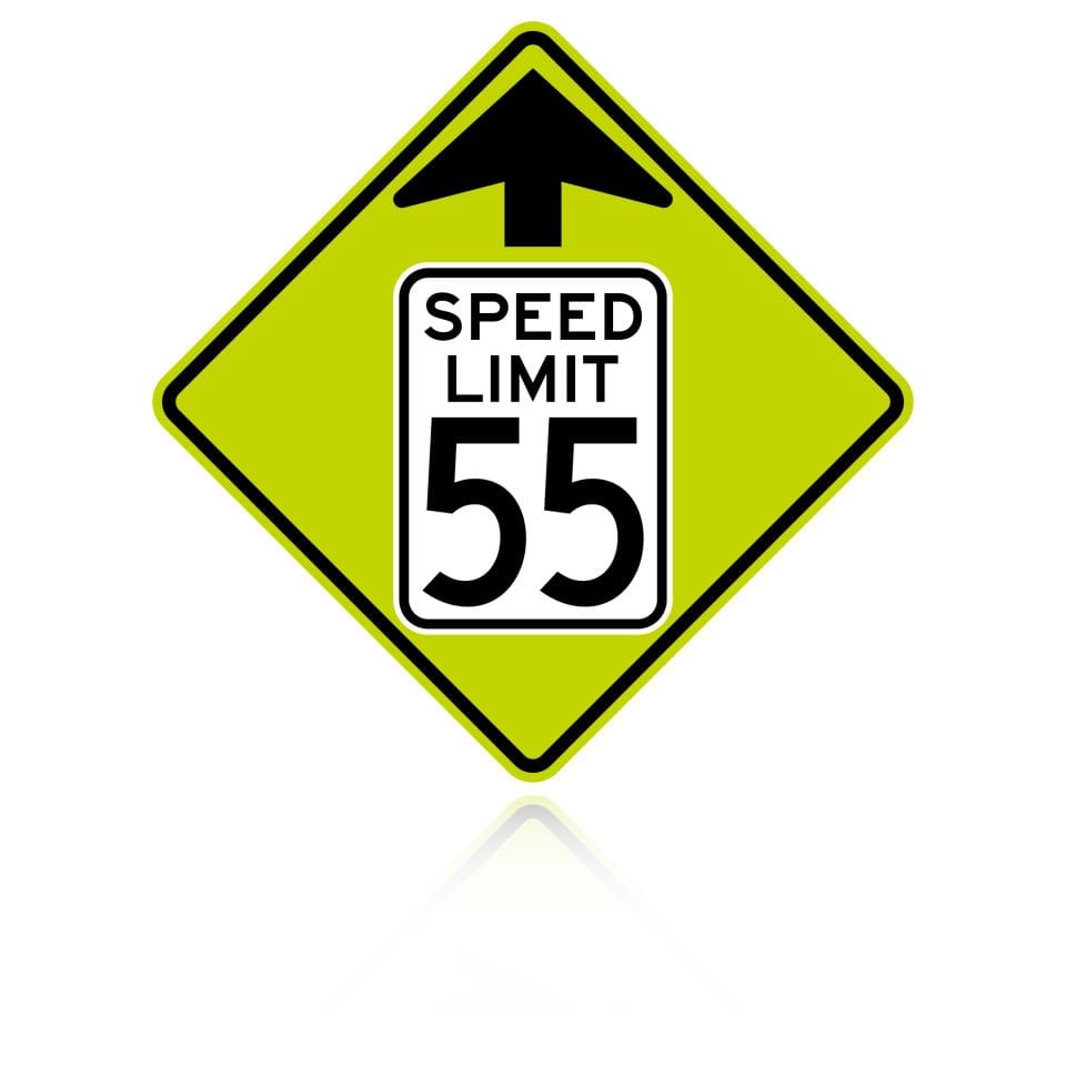 MUTCD W3-5 Reduced Speed Limit Ahead