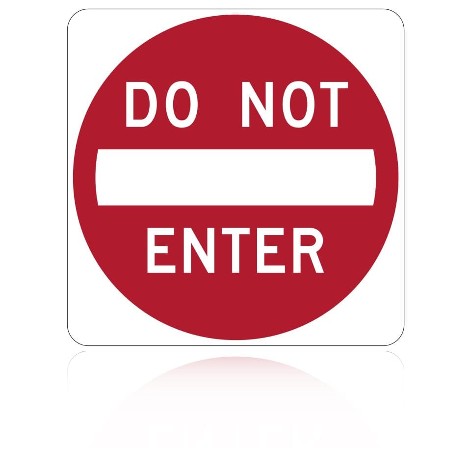 MUTCD R5-1 Do Not Enter Sign