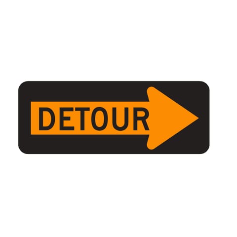 MUTCD M4-10 Detour Arrow
