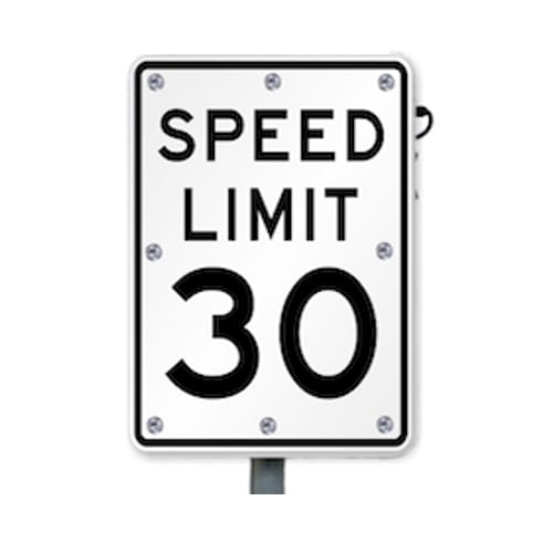 MUTCD R2-1 Speed Limit Sign