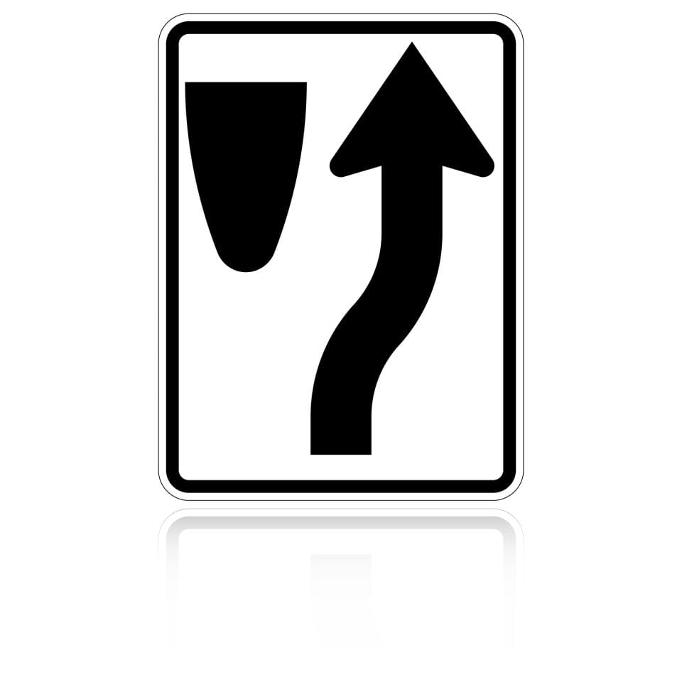 MUTCD R4-7 Keep Right (Symbol)