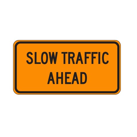MUTCD W23-1 Slow Traffic Ahead