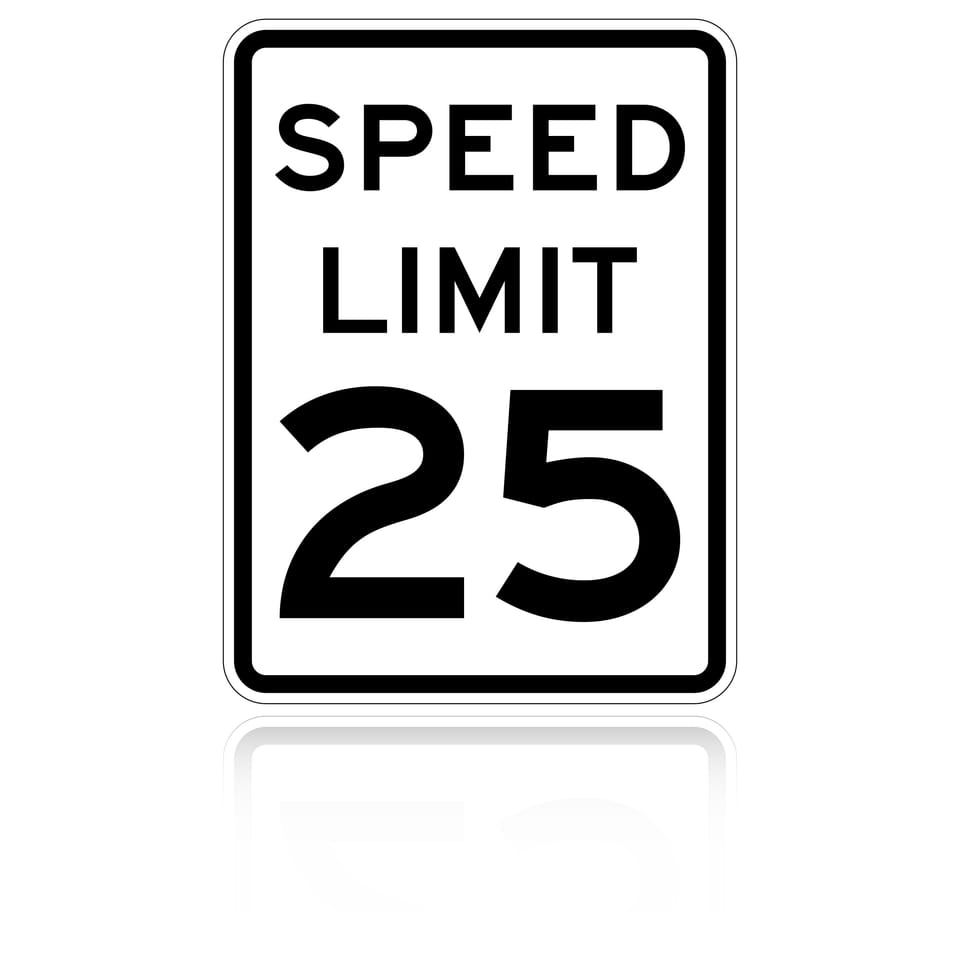MUTCD R2-1 Speed Limit Sign