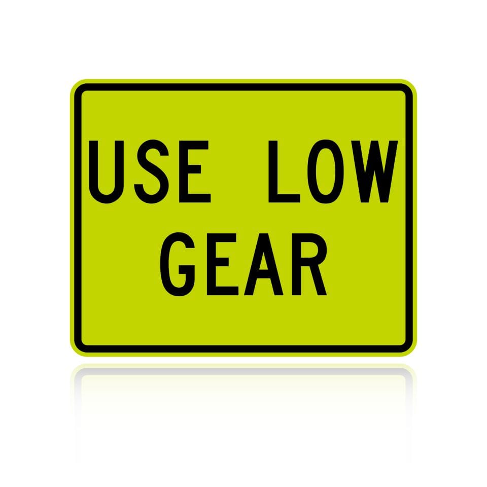 MUTCD W7-2P Use Low Gear