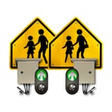 24" Push Button LED Flashing School Crossing System