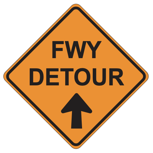MUTCD SC9A (CA) Alternate Freeway Detour Sign