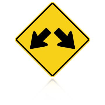 MUTCD W12-1 Double Arrow
