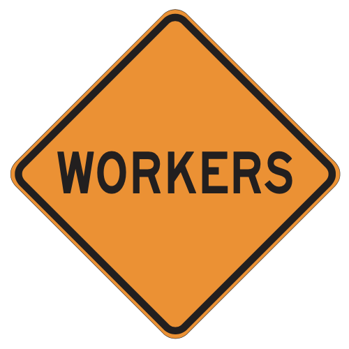 MUTCD W2-1a Workers