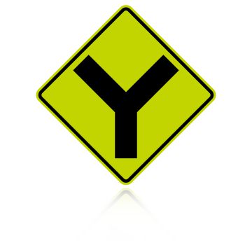 MUTCD W2-5 Y Intersection