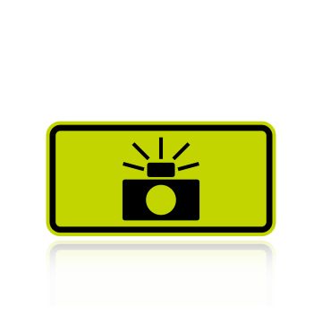 MUTCD W16-10P Photo Enforced (Symbol)