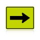 MUTCD W16-5PR Supplemental Right Arrow