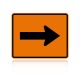 MUTCD W16-5PR Supplemental Right Arrow