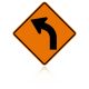 MUTCD W1-2L Curve Left