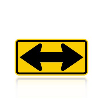 MUTCD W1-7 Two Direction Large Arrow