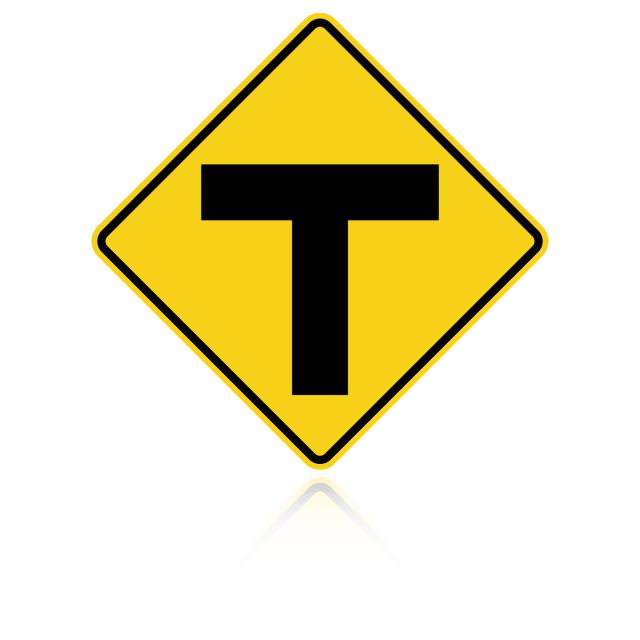 MUTCD W2-4 T- Intersection
