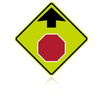 MUTCD W3-1 Stop Sign Ahead