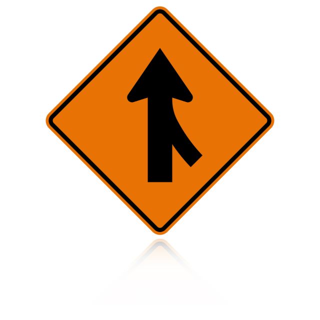 MUTCD W1-4R Reverse Curve Right Traffic Sign