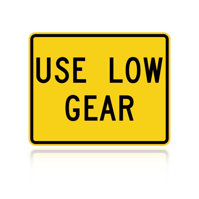 MUTCD W7-2P Use Low Gear