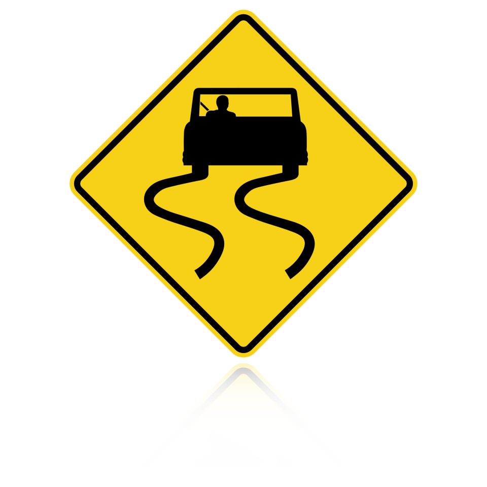 MUTCD W8-5 Slippery When Wet