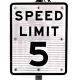 5mph Flashing Speed Limit Sign