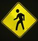 24" Solar Powered Flashing Crosswalk Sign