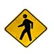 24" Solar Powered Flashing Crosswalk Sign