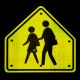 30" LED Flashing School Crossing