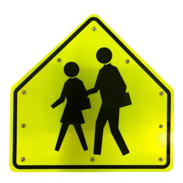 24" LED Flashing School Crossing
