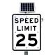 25mph Flashing Speed Limit Sign