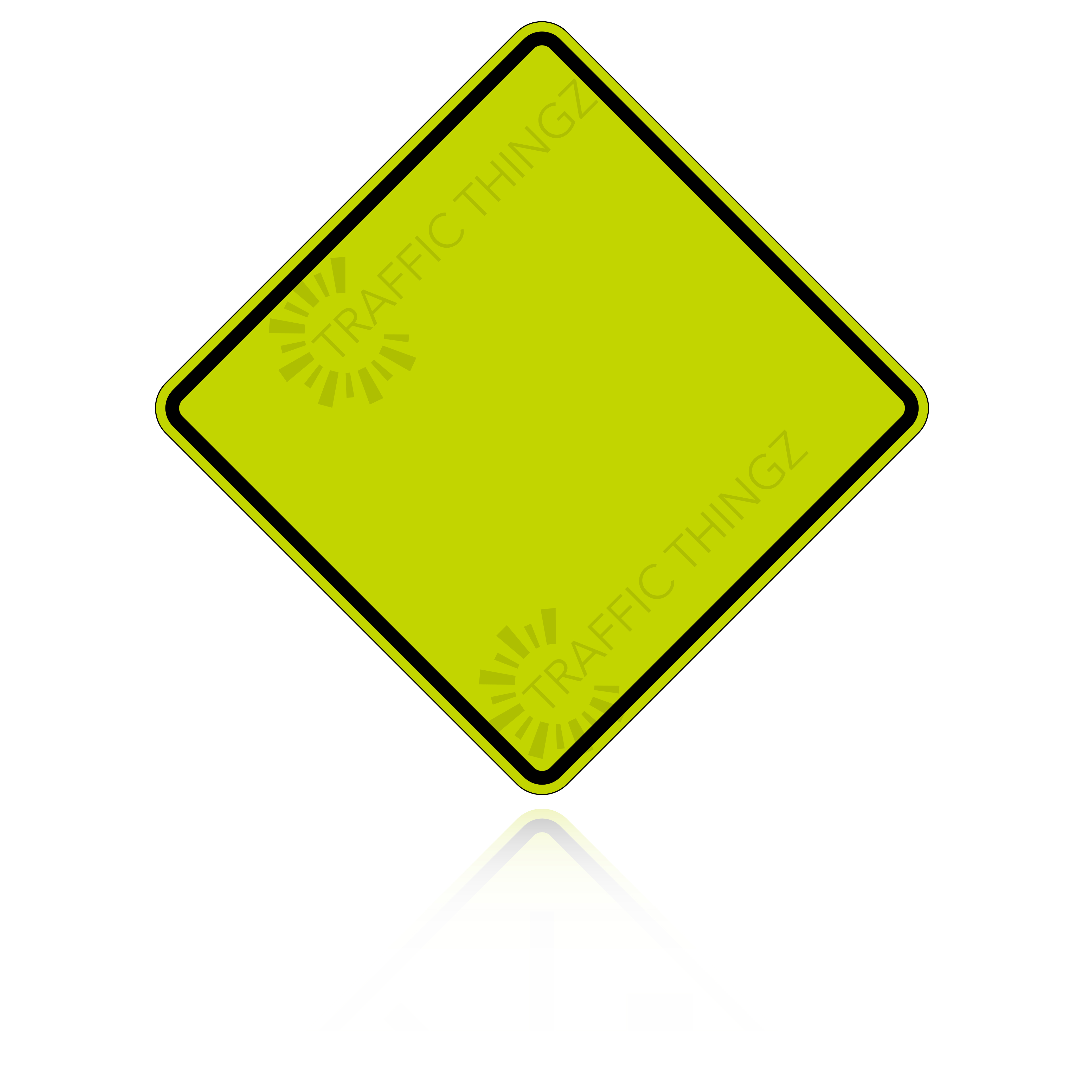 trafficthingz.com: Custom Diamond Shape Sign