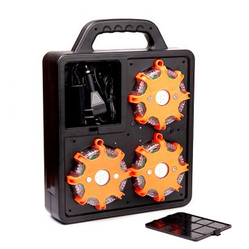 6 Piece LED Road Marker Warning