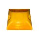 10 Pack - Commercial Road Reflector - 4" x 4" Yellow with Yellow Reflector