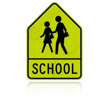 MUTCD SW24-1 School Crossing